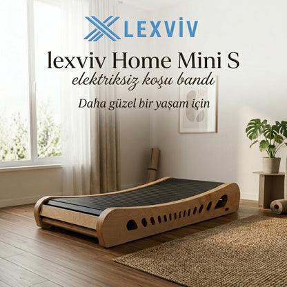 LEXVIV Home Mini S Elektriksiz Manuel Koşu Bandı –  Kompakt Ev Tipi Yürüyüş ve Koşu Bandı