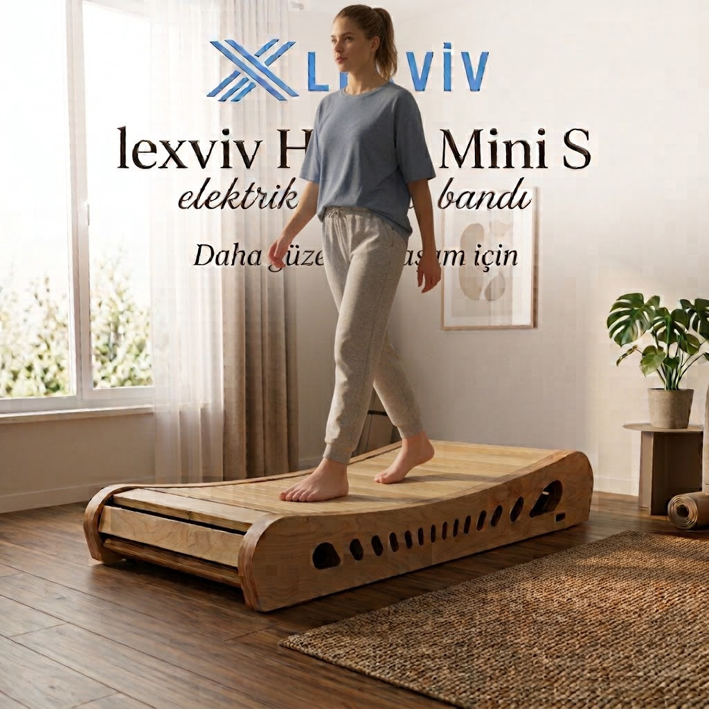 LEXVIV Home Mini S Elektriksiz Manuel Koşu Bandı –  Kompakt Ev Tipi Yürüyüş ve Koşu Bandı