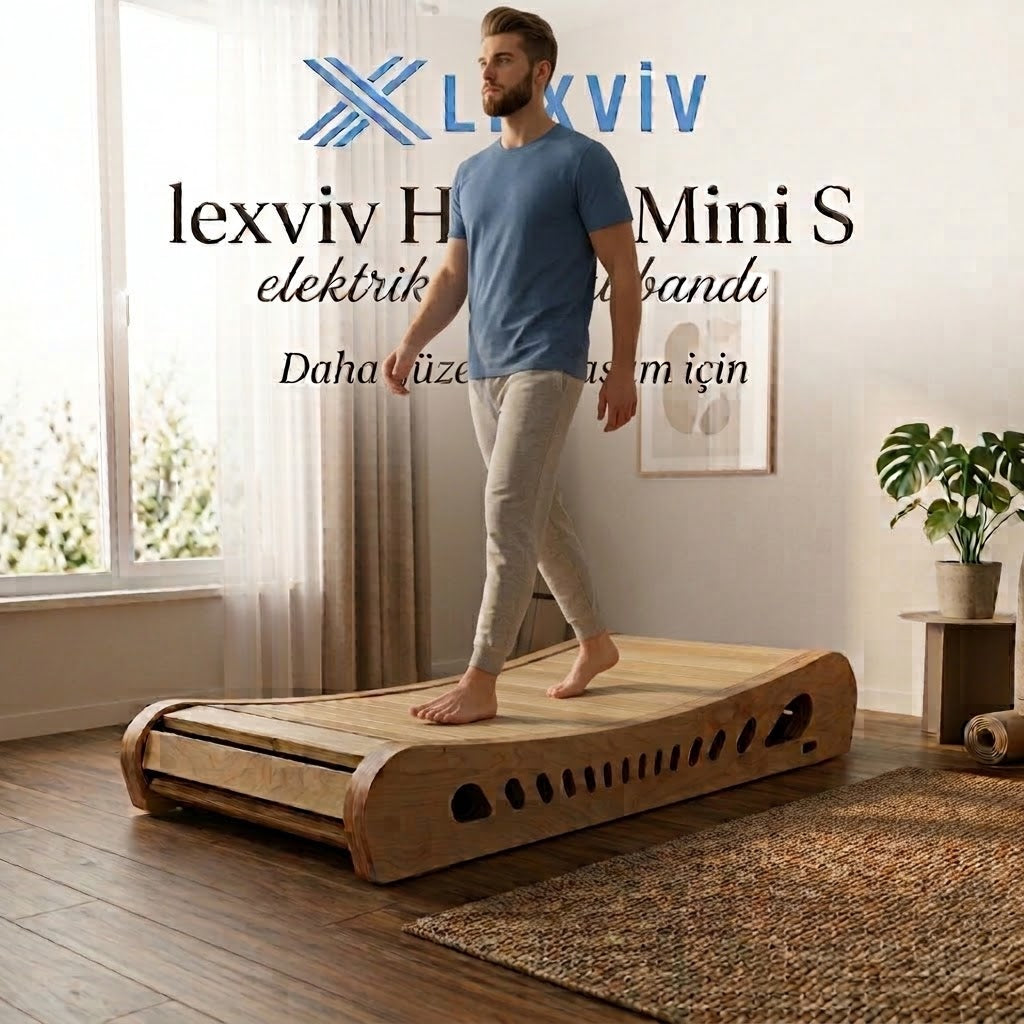 LEXVIV Home Mini S Elektriksiz Manuel Koşu Bandı –  Kompakt Ev Tipi Yürüyüş ve Koşu Bandı