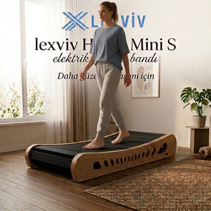 LEXVIV Home Mini S Elektriksiz Manuel Koşu Bandı –  Kompakt Ev Tipi Yürüyüş ve Koşu Bandı